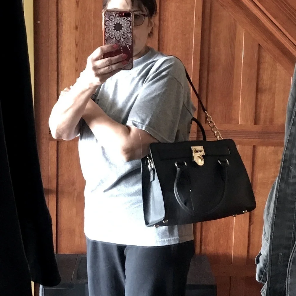NWOT Michael Kors Black Textured bag